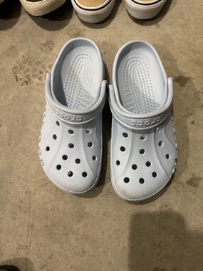 CROCS Classic Clog Mules in Light Blue